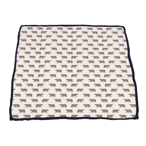 Goodnight Bear & Midnight Moon Bamboo Muslin Newcastle Blanket