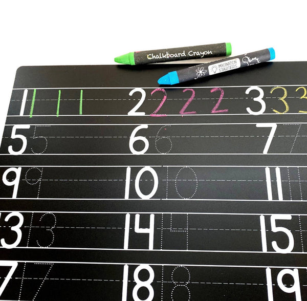 Numbers Chalkboard Placemat