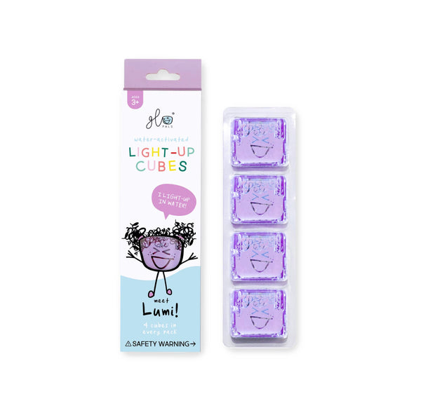 Purple Light-Up Cubes (4-pack)