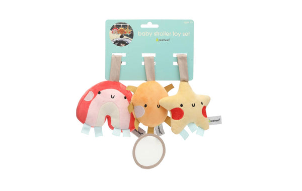 Sunshine & Rainbow Stroller Toy Set of 3 | Baby & Toddler Toy