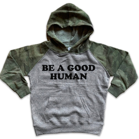 Be A Good Human Pullover Hoodie