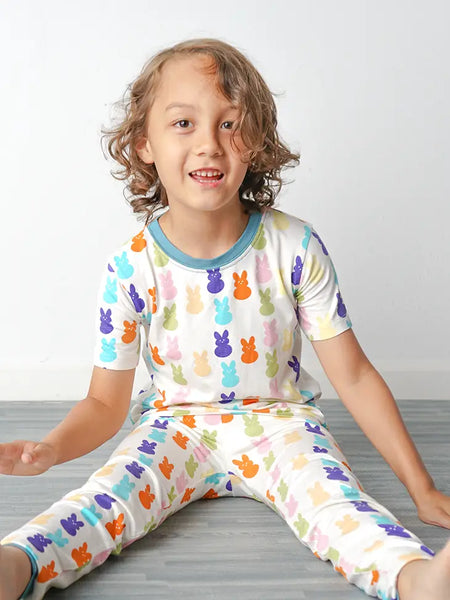 Chillin' With My Peeps Short Sleeve Bamboo Toddler Pajama Set
