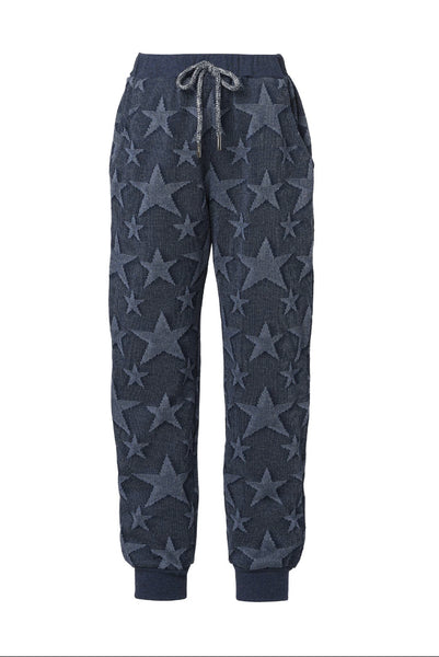 All Over Star Joggers- Navy