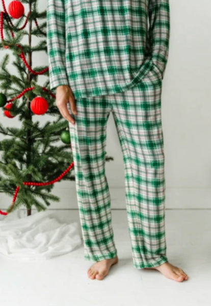 Noel Plaid Men’s Bamboo Pajama Set