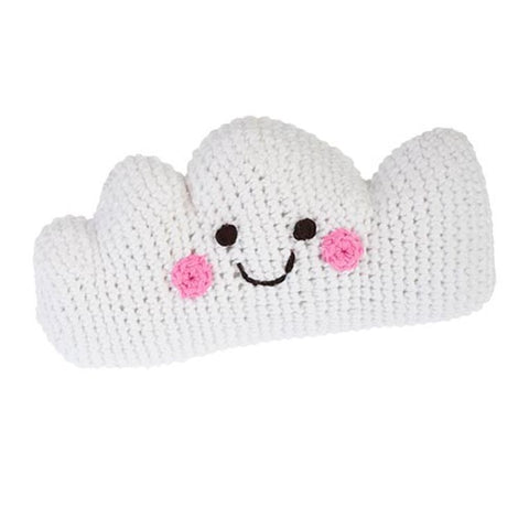 Friendly Cloud Crochet Rattle