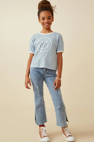 Happy Face Ringer Tee