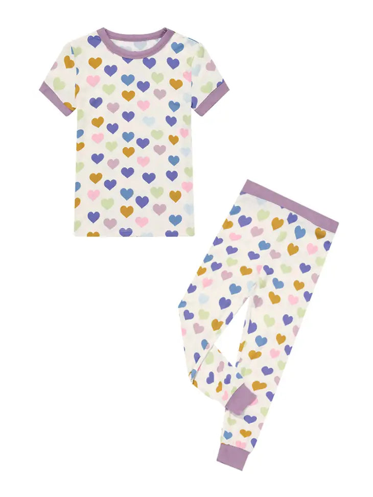 Little Love Short Sleeve Bamboo Toddler Pajama Set