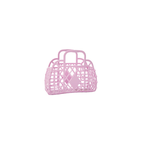 Retro Basket- Lilac (Mini)