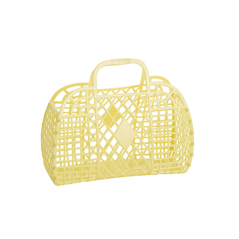 Retro Basket- Yellow (Small)