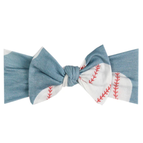 Slugger Knit Headband Bow