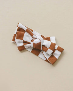 Checkered Headband | Copper: One Size