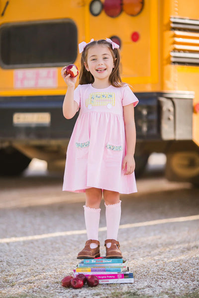 School Bus Applique Dress