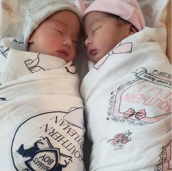 Southern Gentleman Swaddle Blanket