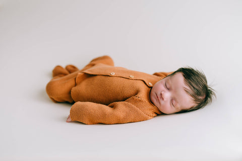 Newborn Sweater Set in Rust