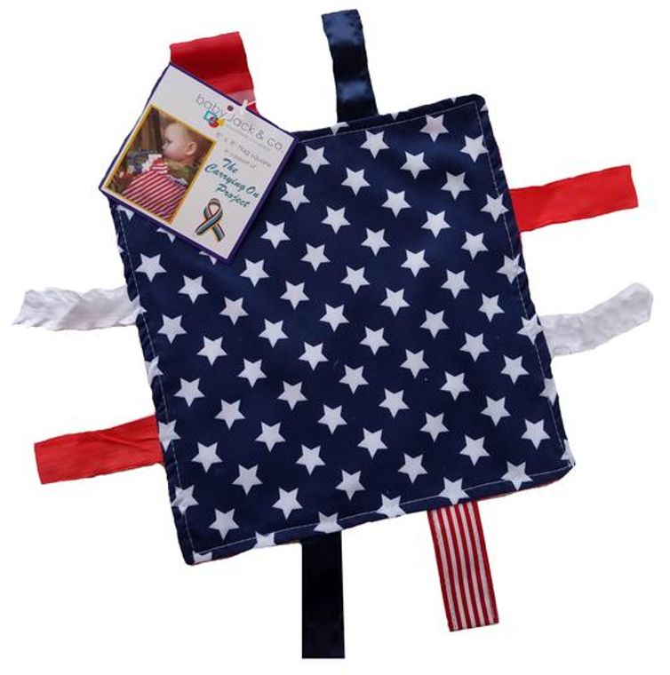 American Flag 8” x 8” Sensory Square