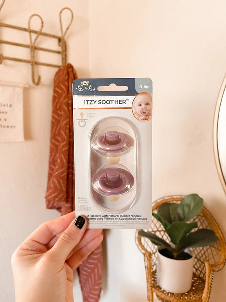 Orchid/Lilac Itzy Soother™ Natural Rubber Pacifier Sets
