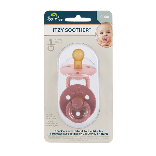 Blossom/Rosewood Itzy Soother™ Natural Rubber Pacifier Sets