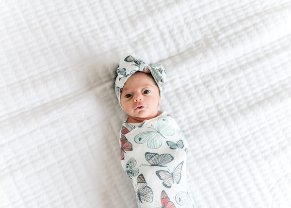 Dot Knit Swaddle Blanket