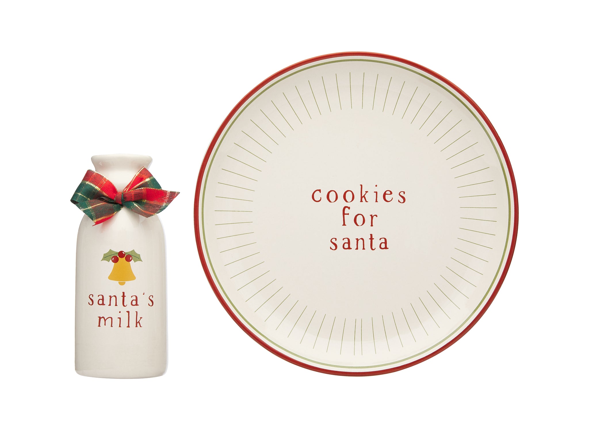 Santa's Milk and Cookies Set