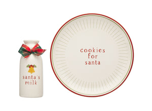 Santa's Milk and Cookies Set